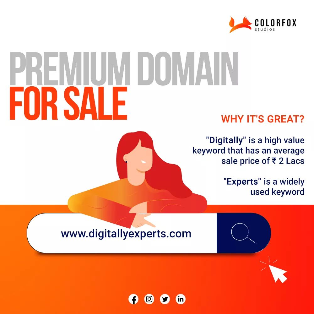 colorfoxstudios's tweet photo. Premium domain is available for sale!
https://t.co/IYNEP4ISIk

Need a price instantly? Contact us now.
📱+91 97791 51082, +91 82848 78886
📧 connect@colorfoxstudios.com
🌎 https://t.co/qcCdf4R7bJ

#Colorfoxstudios #DigitalExperts #digitalexpert #digital #digitally #domainnames https://t.co/gS42WjprjC