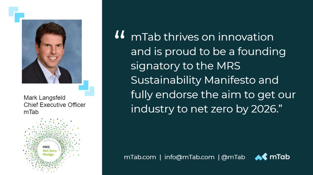mTAB's tweet image. To mark #WorldEnvironmentDay on June 5, @mTab is joining the @TweetMRS in the #NetZeroPledge, which is focused on four key principles, including becoming carbon neutral by 2026. mrs.org.uk/topic/sustaina…