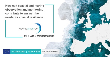 EUAtlantic's tweet photo. How can coastal and marine observation and monitoring contribute to answer the needs for coastal resilience? Join the Atlantic Action Plan 2.0 workshop of Pillar 4 at June 10, 15:30 CEST. Register here ➡️ https://t.co/mCIfRbv0NP

#AtlanticStrategy #BlueInvest #BlueEconomy https://t.co/JrMlkSltXW