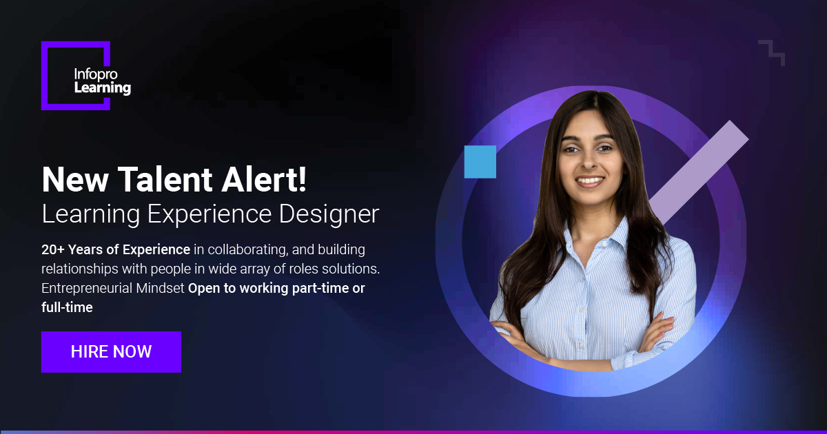 InfoproLearning's tweet image. Companies looking to hire #LearningExperienceDesigner for their L&D initiatives can write to us at info@infoprolearning.com
#LearningExperience #LearningExperienceDesigner #LearningAndDevelopment #InfoproLearning