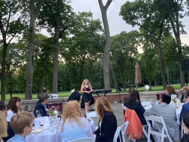 Sophomore Samantha Lockwood sang a beautiful solo! #NsArtsLiftUsUp