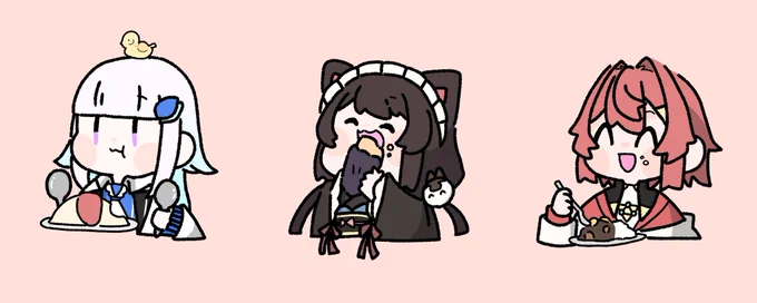 もぐもぐ🍚 #ヘル絵スタ #絵ンジュ #いぬいらすと 