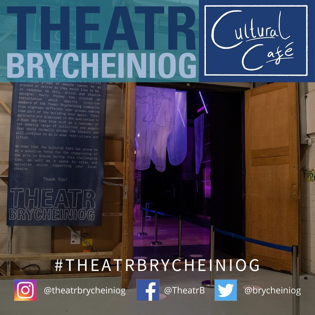 Brycheiniog's tweet photo. Until performances are allowed, we are delighted to be reopening the stage and auditorium as a super-socially distanced café! Hot chocolates, flat whites, panini's, cakes, lovely friendly staff and a breathtaking art installation! Open 11-3, Sunday - Monday.
#CulturalCafe https://t.co/CDjsstsKhJ