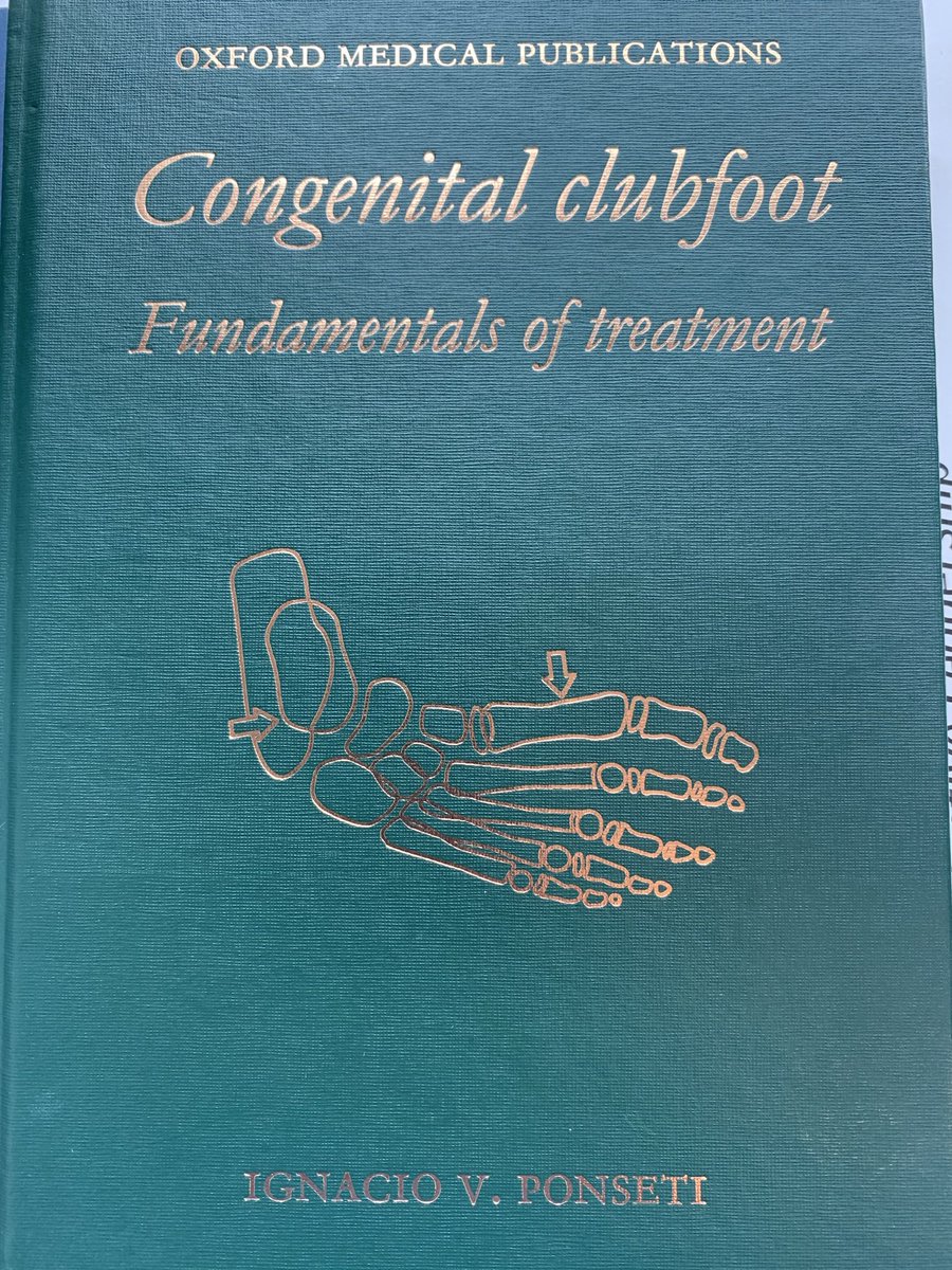 Happy World Clubfoot Day- masterful book detailing disruptive innovation based on scientific approach to problem solving. Thanks Dr. Ponseti #clubfoot #WorldClubfootDay