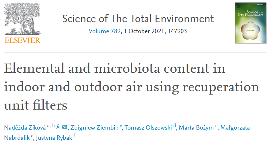 science_charles's tweet photo. Can household recuperation filters provide a satisfactory medium for elemental and microbiota content #AirAnalysis?
Naděžda Zíková from our #InstituteForEnvironmentalStudies and @Akademie_ved_CR shows they can 👇https://t.co/L9QmbYBQLT
#ScienceoftheTotalEnvironment
(KJ) https://t.co/mq13SK4nEz