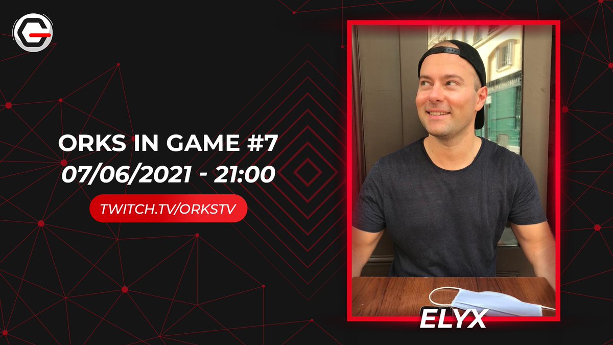 🎮ᴏʀᴋꜱ ɪɴ ɢᴀᴍᴇ🎮

Et qui c'est qu'on invite Lundi prochain ? 🤔

On invite <a href="/ElyxLOR/">Elyx</a>, un des joueurs de l'équipe française pour les championnats d'Europe de <a href="/PlayRuneterra/">Legends of Runeterra</a> qui ont commencé le 1er Juin ! 👊

➡️Lundi 7 Juin 21h00📺twitch.tv/orkstv #OIG