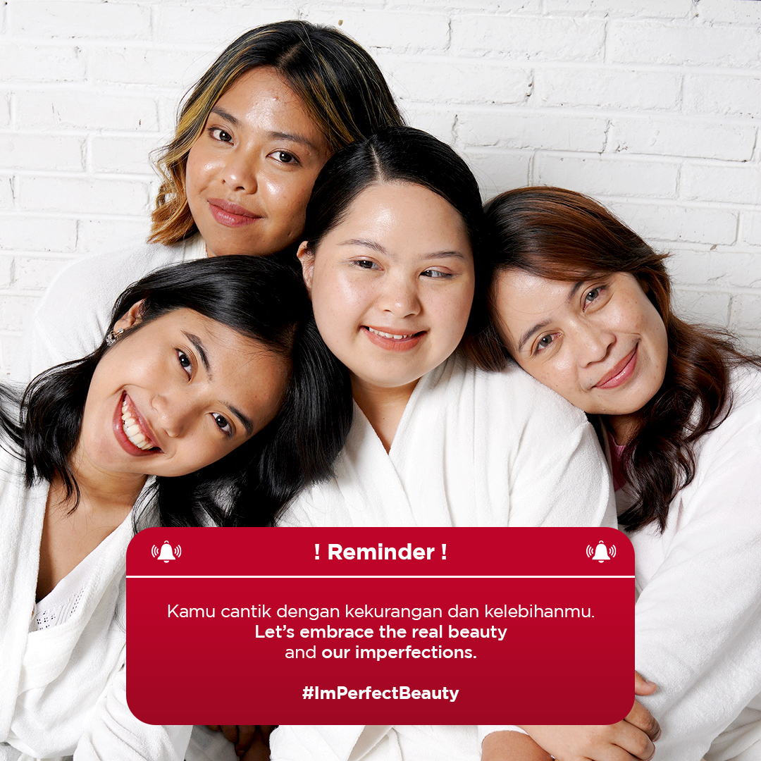 Kamu lebih dari sekedar kondisi fisikmu ... dan kamu berhak mencintai segala kekurangannya. Kamu cantik dengan kekurangan dan kelebihanmu. Let’s embrace the real beauty and our imperfections.

#ImPerfectBeauty