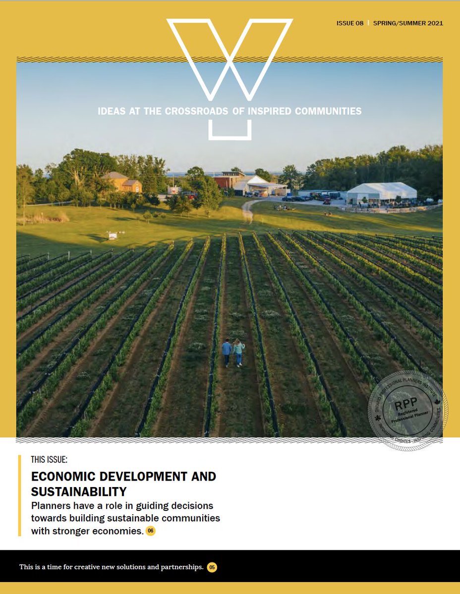 WrayAJ's tweet photo. Check out the latest edition of @OntarioPlanners Y Magazine for a reflection from Lindsey Soon (UW) and I on what planners should be considering in supporting the post-pandemic food retail &amp; hospitality industry!

cc: @westernuGeoEnv @envwaterloo @TheHEALab https://t.co/hETZC2WoJ6
