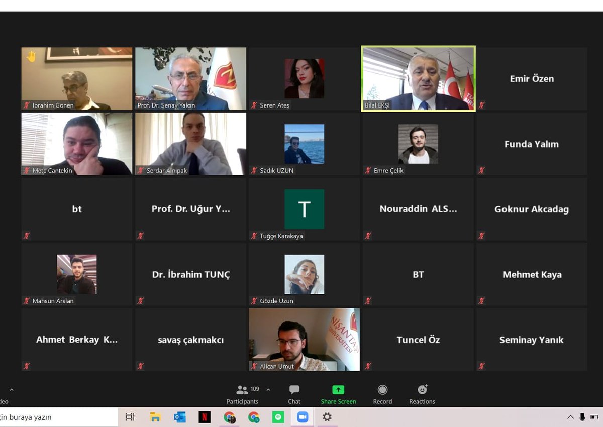 Nişantaşı Üniversitesi'nin katkılarıyla, Nişantaşı Üniversitesi Havacılık Kulübü tarafından düzenlenen, ' Pandemi Döneminde Havacılık ' konulu etkinliğinde Sayın THY Genel Müdürü Bilal Ekşi ile buluştuk. Değerli vaktini bizlere ayırdığı için çok teşekkür ederiz.