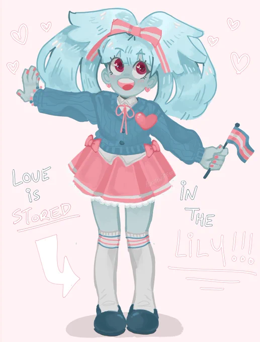 redraw of an old lily drawing from tumblr😊 