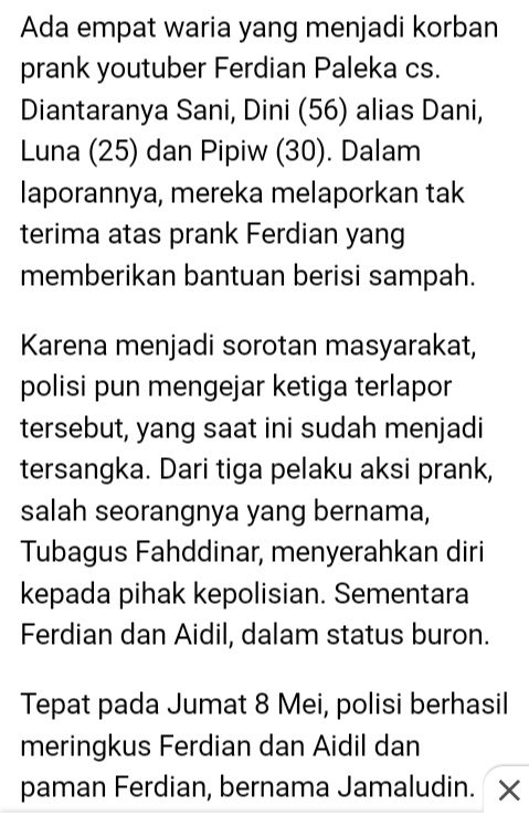 SALAH_Tapi_Baik's tweet photo. Buat Dibaca, Bermata Tapi Tak Melihat, Berhati Tapi Tak Merasa: @rahayu_sn16 @anina_faris @meongeww @wonwoocebentin @kerupukgendars @BangDarkk @HackSniperACE @manketerr DLL, Kasus Oknum Yg peras PSK, Ferdian Paleka Yg Prank Waria, ALHAMDULILLAH ada Pesantren Waria &amp; Ustadz Waria. https://t.co/zX1UWlwPzT