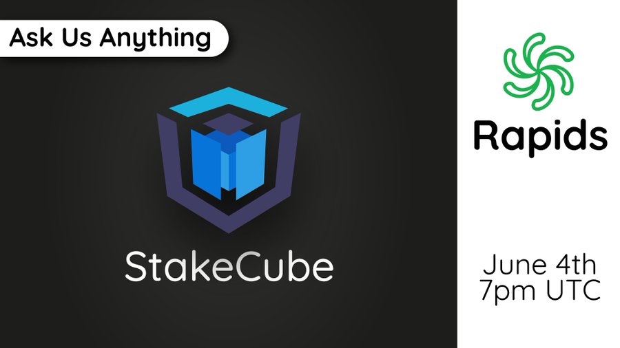 RapidsPersian's tweet photo. در میزبانی از RapidNetwork به stakecube بپیوندید در 
https://t.co/MSj30GwDQo

۴ ژوئن ، ۷ بعد از ظهر‼️
سوالاتی را که می خواهید توسط تیم به آنها پاسخ داده شود در نظرات بگذارید⬇️⬇️

#CryptoNews #NFTs #AMA #Rapidsnetwork https://t.co/AmDY24BPtH