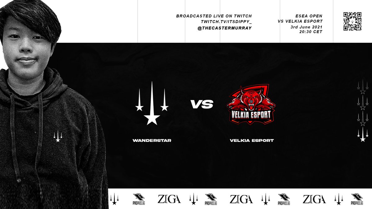 WANDERSTARorg's tweet photo. 💫WANDERSTAR CSGO ESEA Open!💫
Our Main-Team is playing in @ESEA Open S37.
Lets Go!
🆚 - @VelkiaEsport
⏰ - 3rd June / 8:30pm
📺 - No Broadcast
🗺 - de_mirage
#ReachForTheStars #WANDERSTAR #CSGO #ESEA https://t.co/13CHj0863X