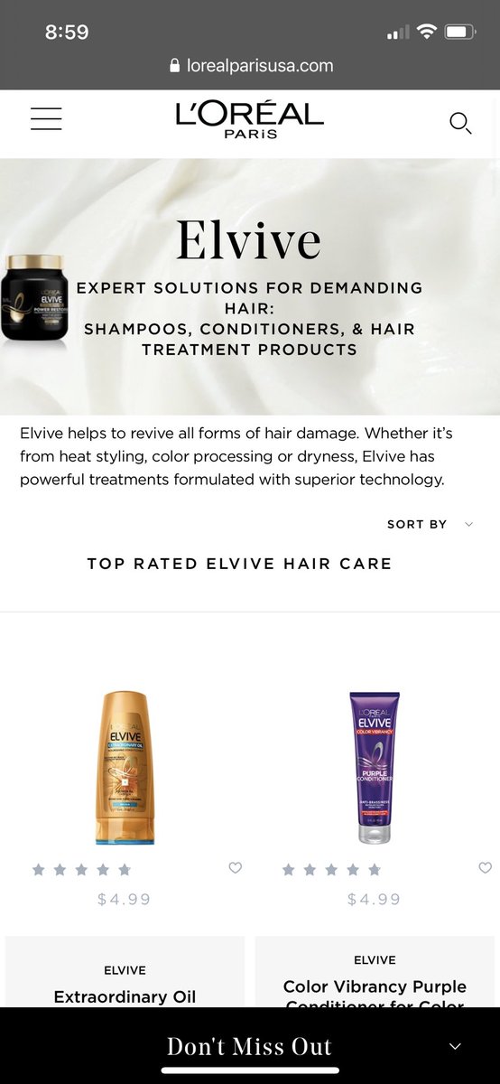 Courtberts's tweet photo. @LeLeIsMe I love the Elvive collection 💖 https://t.co/AIJ4O0xgj5