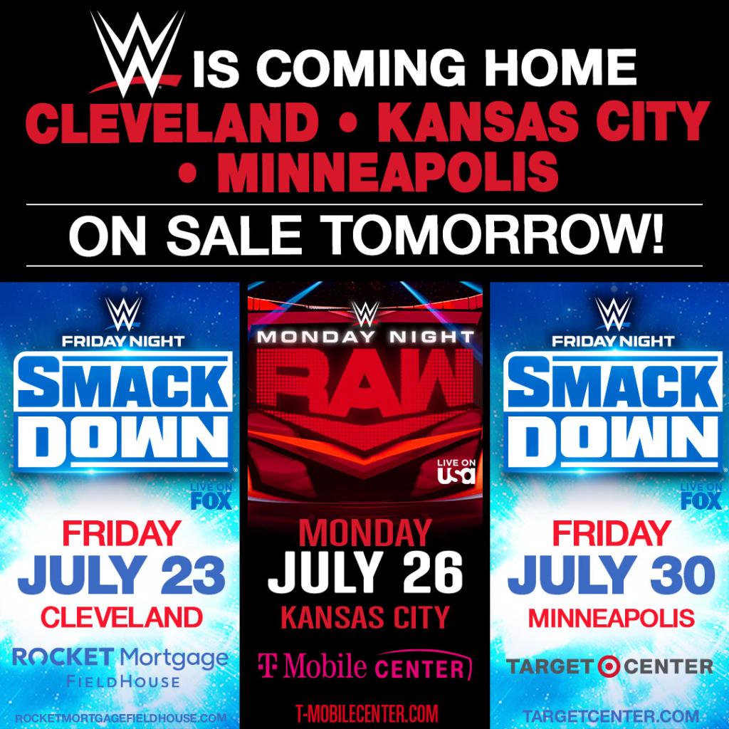 WWE on Twitter "TOMORROW Get your tickets to see WWE in Cleveland