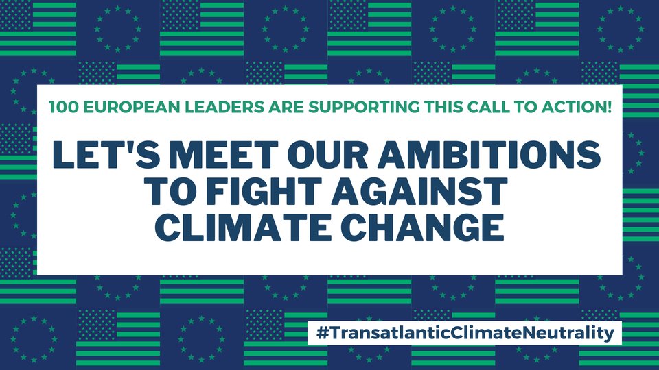 To fight climate change, collective efforts are crucial - as members of #GreenRecoveryAlliance and together with 100 European leaders we signed a call to action aiming to increase cooperation and green investments globally #climateneutrality 🌍