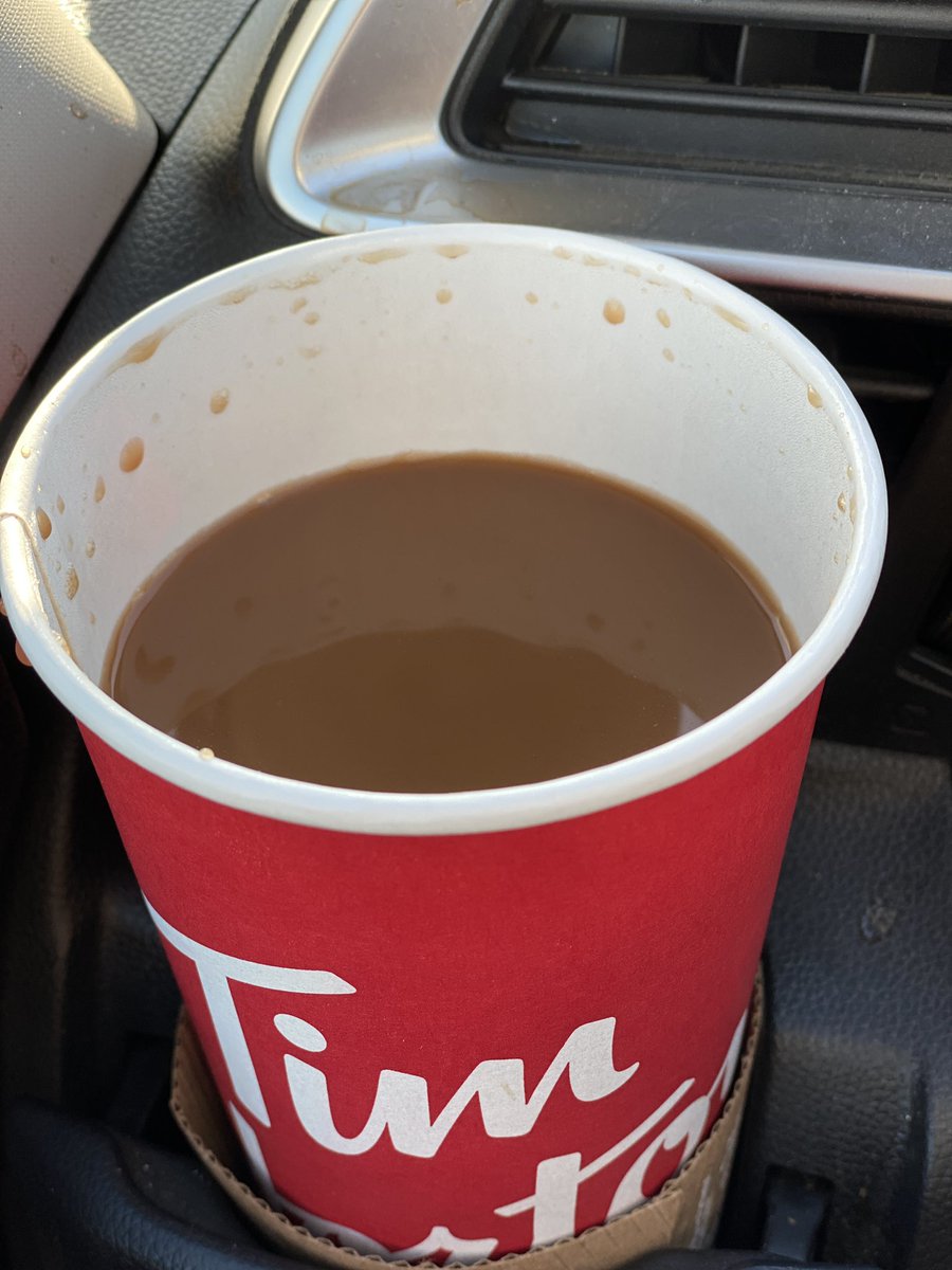 Rachel072967's tweet photo. @TimHortonsYQR your coffee is the best however when I buy a coffee, I’d like a just about full cup please. Being the fuel that gets me going in the morning, it’s important! 😁 https://t.co/yZvhSiH9Um