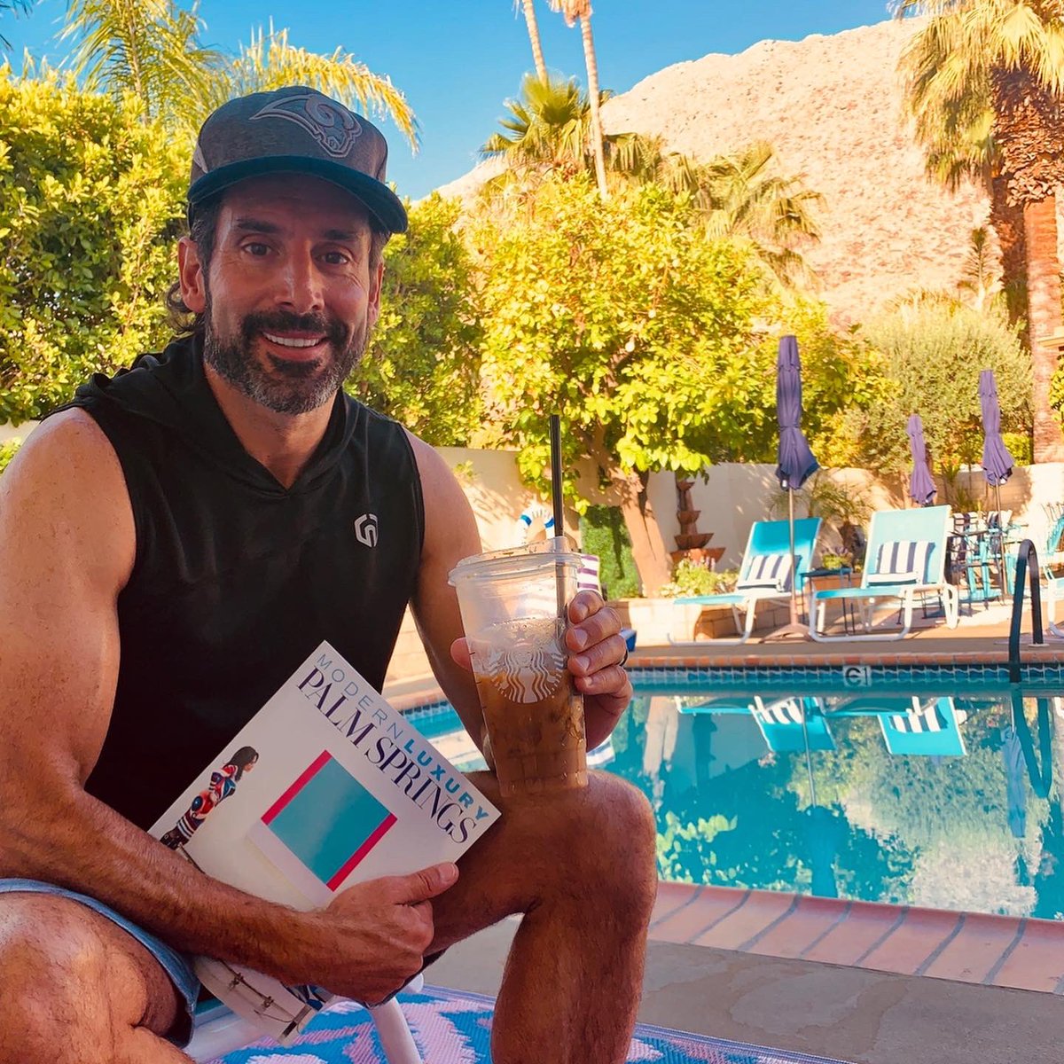 christophergia's tweet photo. What a way to wake up this morning in complete peace and tranquility thanks to my friends and “inn keepers” #jasonball and #TroyLaneJones at @oldranchinn. This desert oasis is a must see if you are looking for a boutique experience! #desertlife #publisherslife #palmsprings https://t.co/NliVEDNaeB