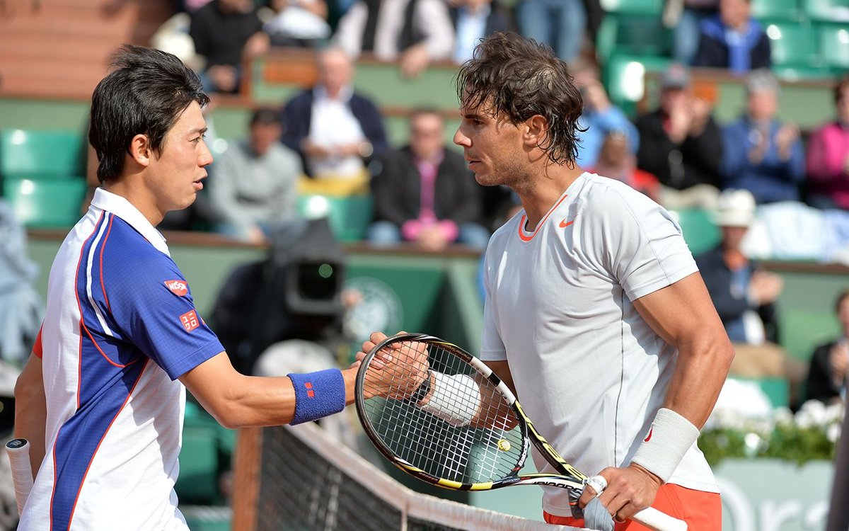 HugoDuranTV's tweet photo. 🇪🇸 Rafa Nadal en el día de su cumpleaños en #RolandGarros:
☑️ #RG05 SF vs 🇨🇭 Federer (3-1)
☑️ #RG06 R3 vs 🇫🇷 Mathieu (3-1)
☑️ #RG08 CF vs 🇪🇸 Almagro (3-0)
☑️ #RG11 SF vs 🇬🇧 Murray (3-0)
☑️ #RG13 R4 vs 🇯🇵 Nishikori (3-0)
❌ #RG15 CF vs 🇷🇸 Djokovic (0-3)
🤔 #RG21 R2 vs 🇫🇷 Gasquet https://t.co/svsmOPaeJe
