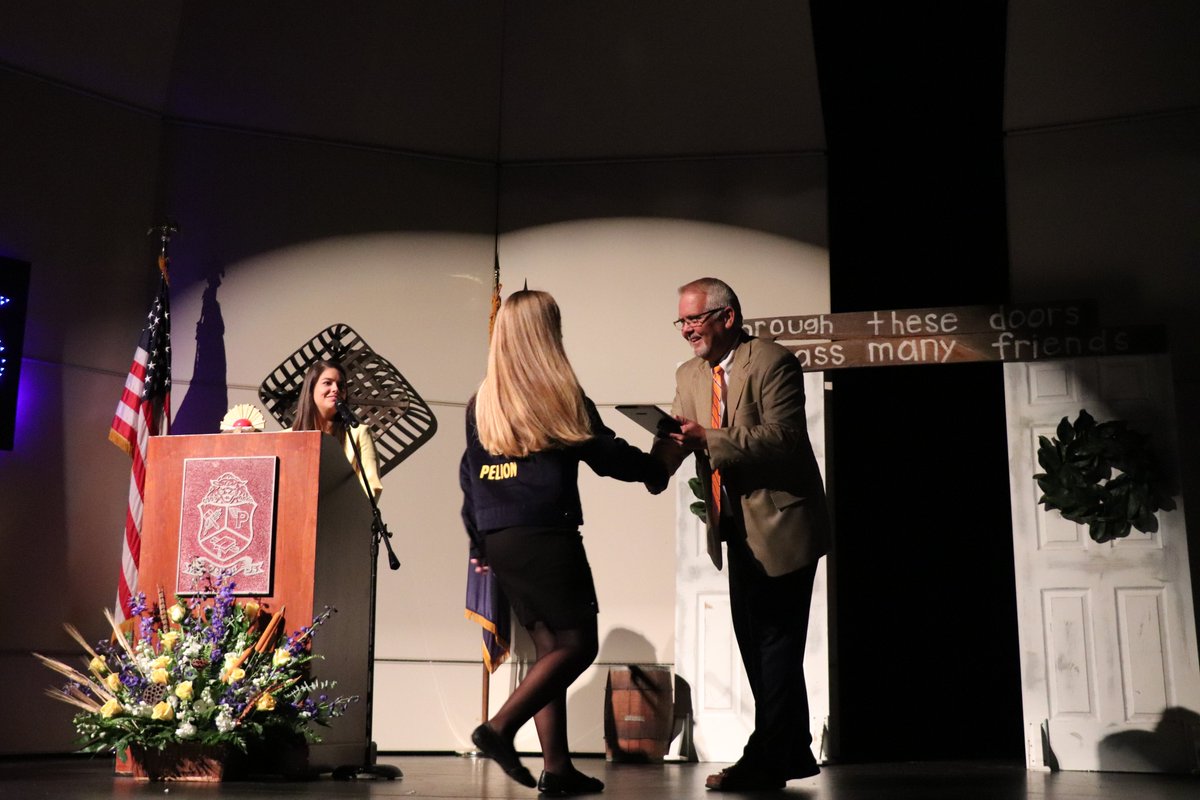 PelionPanthers's tweet photo. Congrats to our students honored & awarded scholarships at the FFA Banquet! Mr. Tracy Gooding was awarded honorary membership to the Pelion FFA Chapter and Mr. Frank Stover was recognized for his 40 years in education & as an FFA adviser. #PelionPride @PelionFFA #Lex1CTEWorks https://t.co/OWmKDmwHdZ