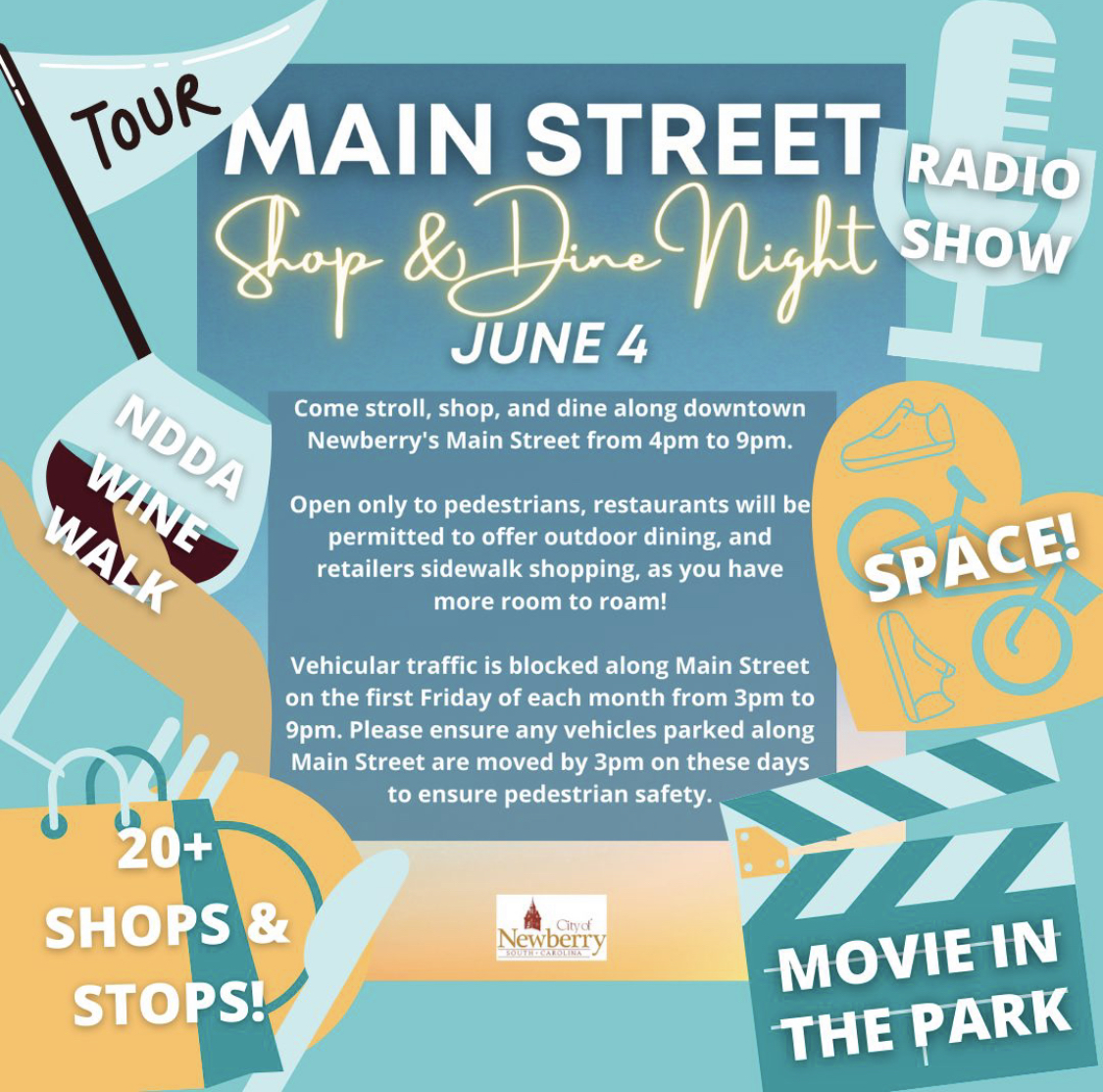 DebbieGPS's tweet photo. City of Newberry, SC  on LinkedIn: FRIDAY! Don’t miss another fantastic first Friday evening in downtown Newberry. https://t.co/t9KlAG0d3U https://t.co/6FpZbrVJso
