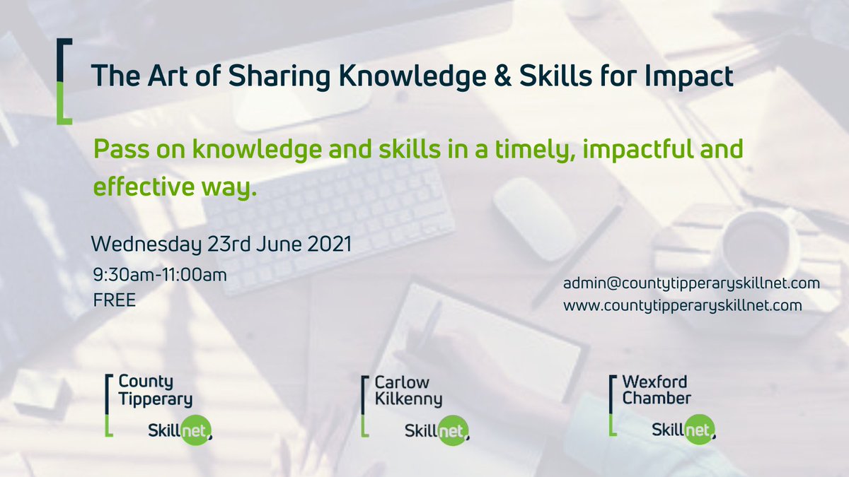In a world where it is a requirement of all roles to continually learn, it is worth examining the way in which skills and knowledge are shared. Book Here bit.ly/TippKnowledge #training #education #leadership #courses #learning #skills #communication #people #learn