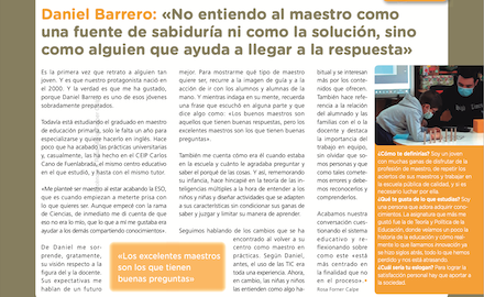 RosaFornerCalpe's tweet photo. En el último retrato de la @EditorialGrao hablamos con un futuro #maestro. @soybarrero nos da a conocer qué piensa sobre la #educación y sobre la que será muy pronto su profesión. https://t.co/qHJDHRK8Dk #docencia #escuela #enseñar #docentes @ceipcarloscano @edukoteka https://t.co/BHSVHW9ymo