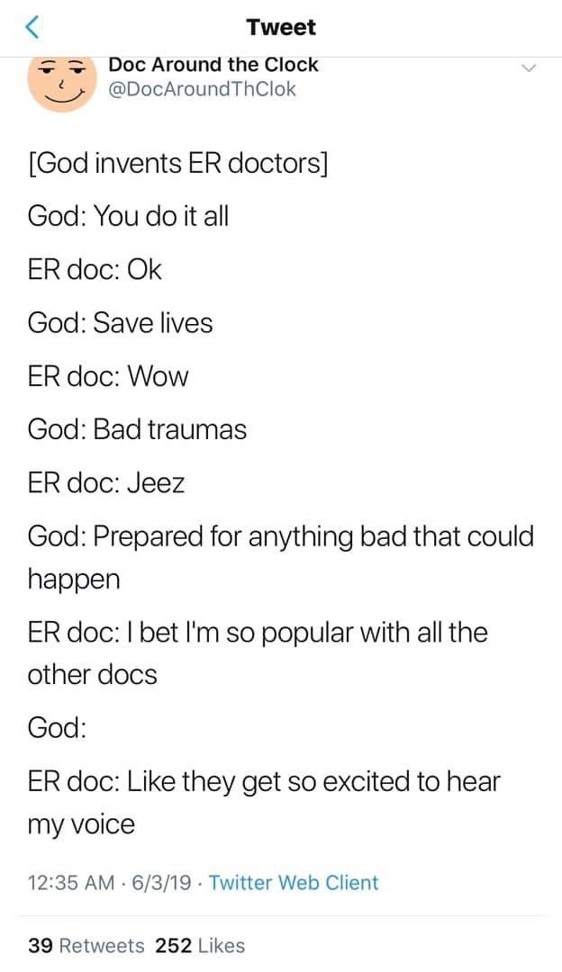 Oldie but a goodie, from <a href="/DocAroundThClok/">Doc Around the Clock</a>. Because, reasons.