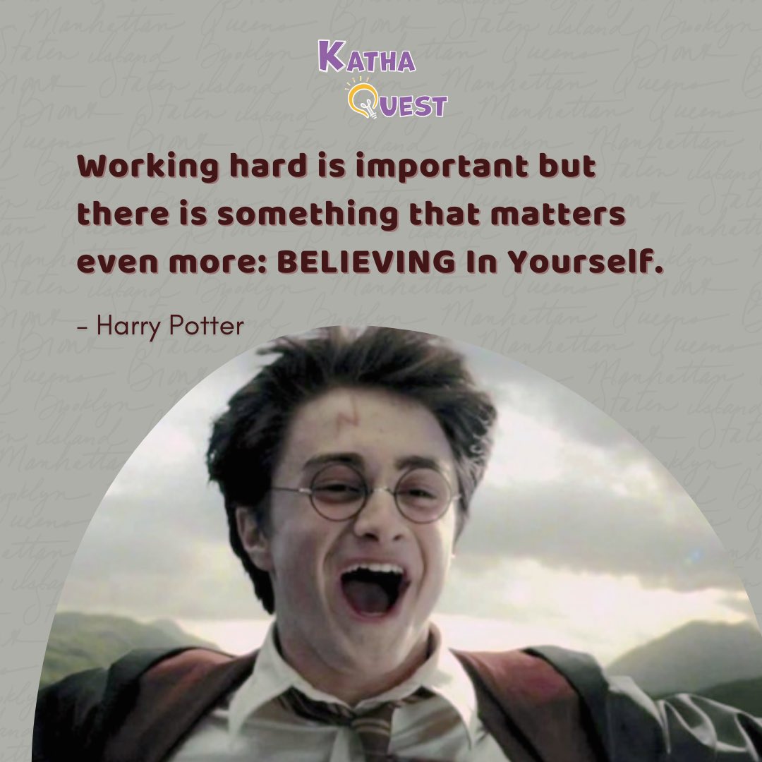 KathaQuest's tweet photo. Harry Potter taught us that even though others might give up around you, there are times you have to sail through alone. This requires immense belief in yourself along with ample of hard work.

#harrypotter #hermionegranger #ronweasley #harrypotterworld #quotes #storyellingquotes https://t.co/CE661hHUDH
