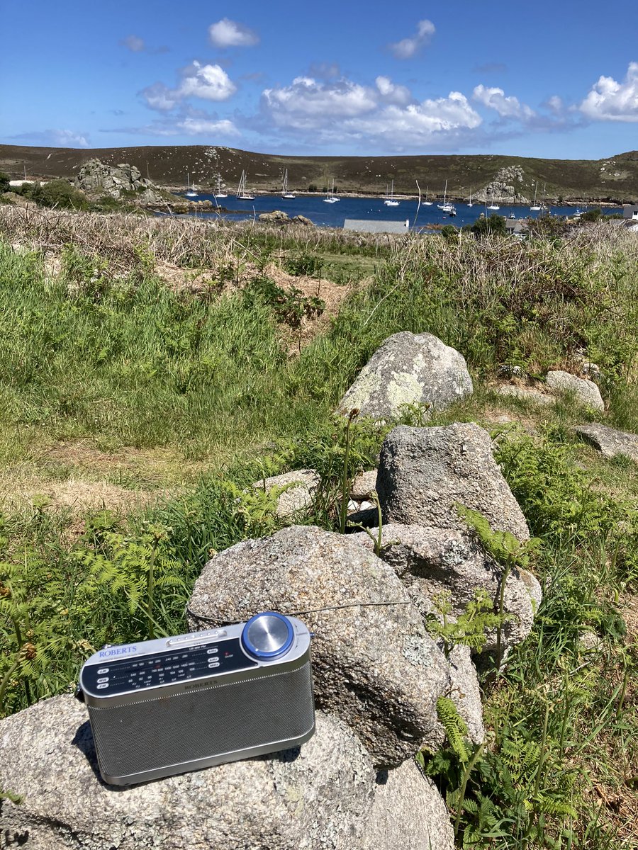 bobbymatchbox's tweet photo. @BBC5tms enjoying the game down at Bryher campsite in the Isles of Scilly https://t.co/NYDW9bBrIf
