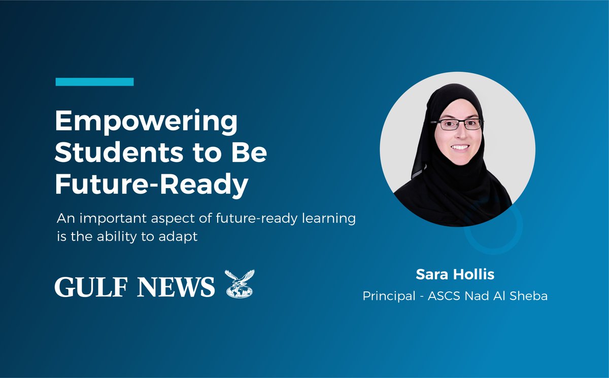 ascs_nas's tweet photo. Sara Hollis, Principal of ASCS Nad Al Sheba, details a topic frequently discussed at the Creative Science Schools which is, empowering students to be future-ready and the perspectives, approaches, and models her school incorporates.

Read more on:
https://t.co/ldLaeEkq5o https://t.co/zXVfRxS3aG