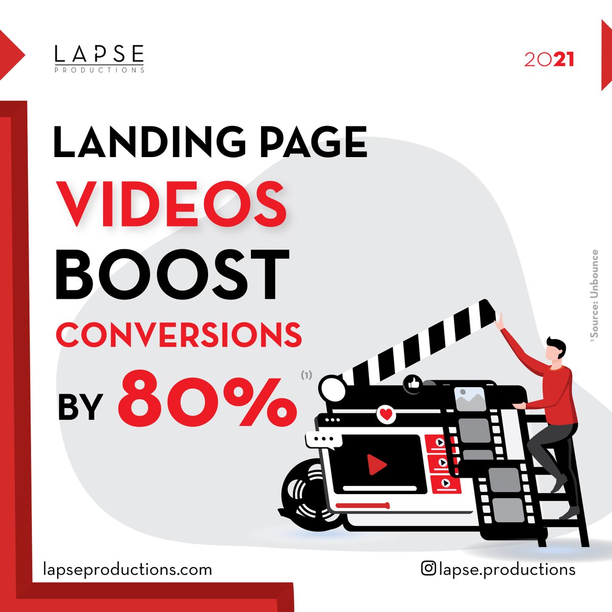 Did you know having a #video on your website's landing page can increase conversions by up to 80%? 

Looking to create a Video? Send us a DM to see if we’re the right match. 

Want to learn more about the #VideoProduction industry? Check out our linktree in the bio for our blog