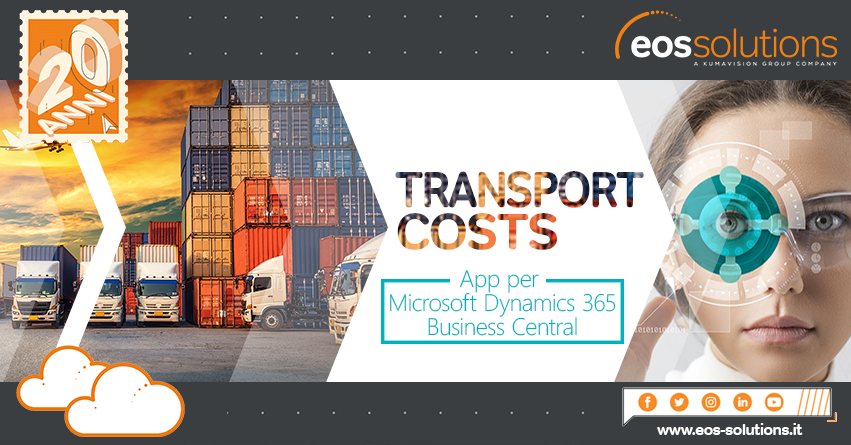 eossolgroup's tweet photo. Sei un utente di Microsoft Dynamics 365 Business Central? Desideri calcolare i costi di trasporto sostenuti per la spedizione/ricevimento delle merci? Prova la nuova app Transport Costs per Business Central ๐ https://t.co/TtV5IlW3YT ๐ท๏ธ #MSDyn365BC #TransportCosts #EosApps https://t.co/7e8x972led