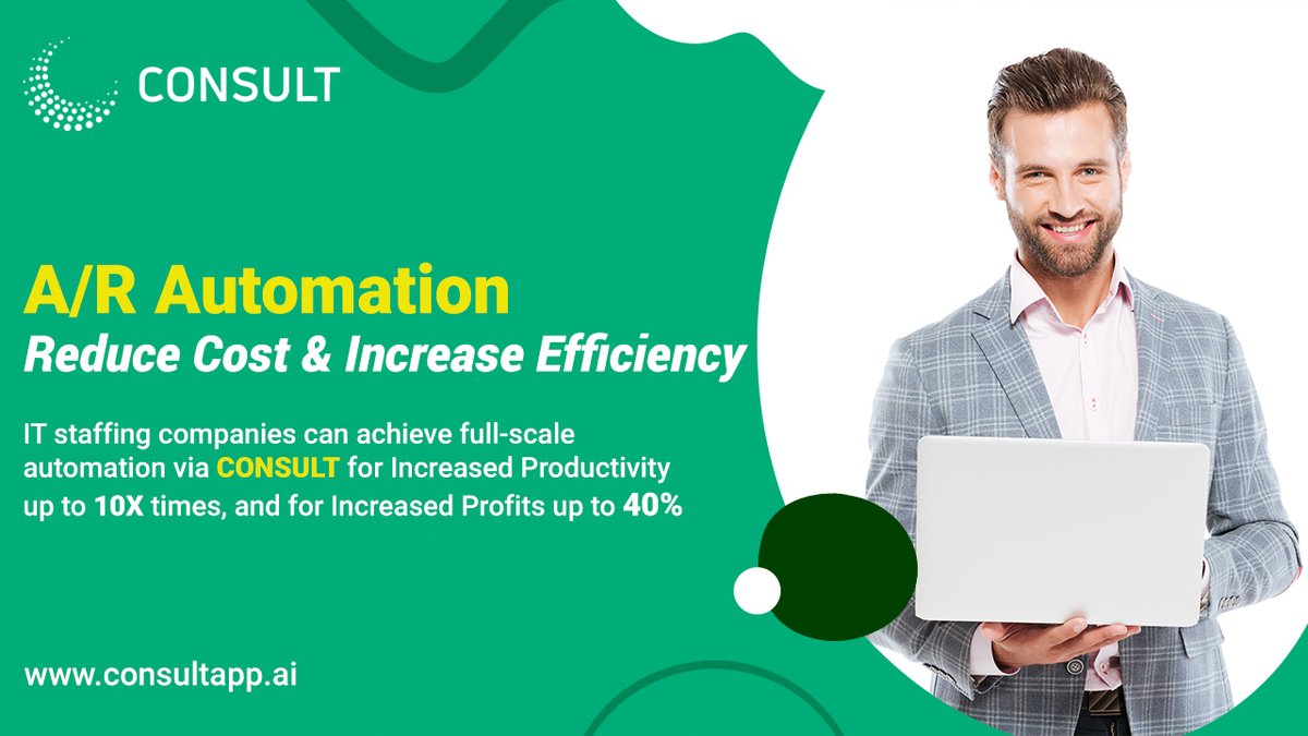 Advantages of A/R automation in the staffing industry.For Free Sign-up:-  consultapp.ai/pricing.html

#invoiceautomation #automationsolutions #invoicingsoftware #invoicingapp #atkku #consult #payrollsoftware #quickbooksonline #itstaffing #accountsreceivables #accountspayables