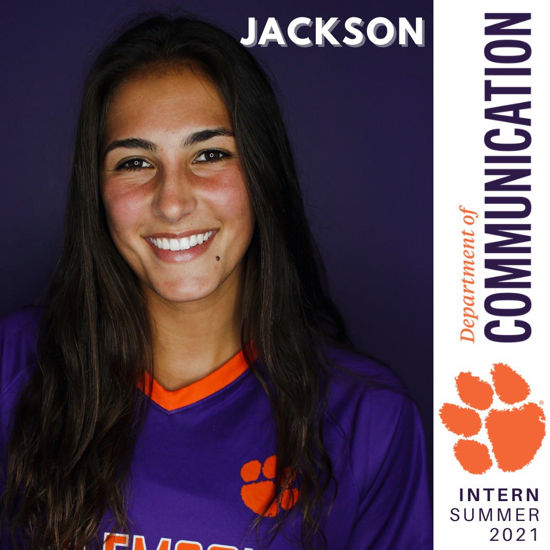 Meet the Summer 2021 Interns! Check out our blog to learn more about their stories blogs.clemson.edu/communication/…

Hannah Hank <a href="/Hannah__Hank/">Hannah Hank</a> 
Jackson Moehler <a href="/jackson_moehler/">Jackson Moehler</a> 
Abbie Panuccio <a href="/Abbiepanuccio7/">Abbie P</a>
