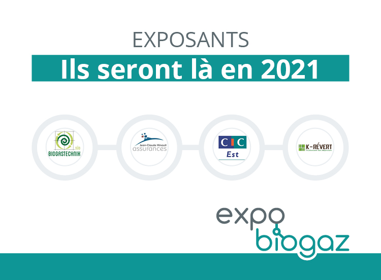 expobiogaz's tweet photo. EQUIPEMENTS BIOGASTECHNIK SUED, ASSURANCES HINAULT, BANQUE CIC EST et K-REVERT seront présents lors de notre prochaine édition d'#EXPOBIOGAZ du 1er au 2 Septembre 2021 au Parc des Expositions de Metz Métropole.
 
👋 Bienvenue à ces professionnels du #gazrenouvelable ! https://t.co/zov7gvI33F