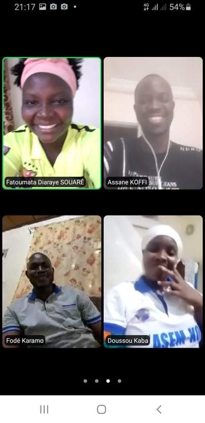 Réunion virtuelle avec notre jumelle <a href="/jcist/">jcist</a>  pour mieux redynamiser nos liens et plus d'implication dans nos activités respectives.

<a href="/assank/">ahsan</a>
<a href="/telimileka/">Telimeleka🇬🇳</a> <a href="/albadaradi/">Alioune Badara DIOP</a> <a href="/Cheickwa/">CheickAmadouKEITA</a> <a href="/GoodchildJarai/">Diaraye Bint Chérif Souaré</a> <a href="/DonkinMariama/">DIALLO Mariama Donkin</a> <a href="/fodelancei1/">Fodé Lancei Garçon Bio 🇬🇳</a>