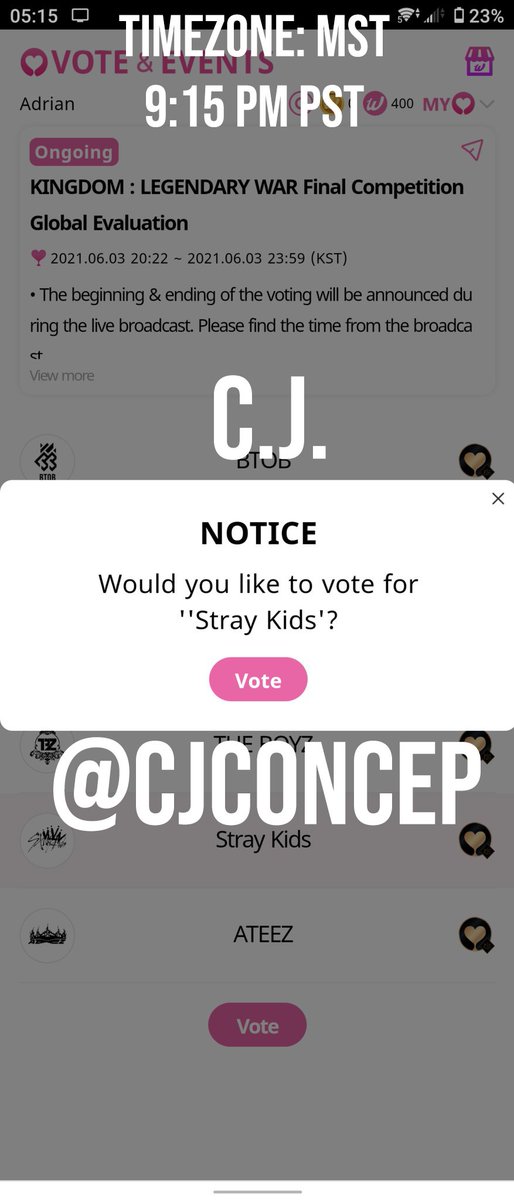 cjconcep's tweet photo. Let's get this win
#StrayKids #스트레이키즈 #StrayKids_RUN https://t.co/9MShwujcxW