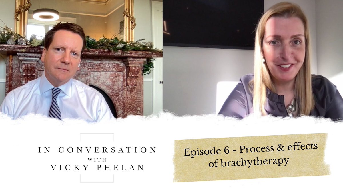 Episode 6, now available. Vicky speaks about the process &amp; effects of brachytherapy.

podcasts.apple.com/ie/podcast/in-… 

youtu.be/bvseedUW_0M