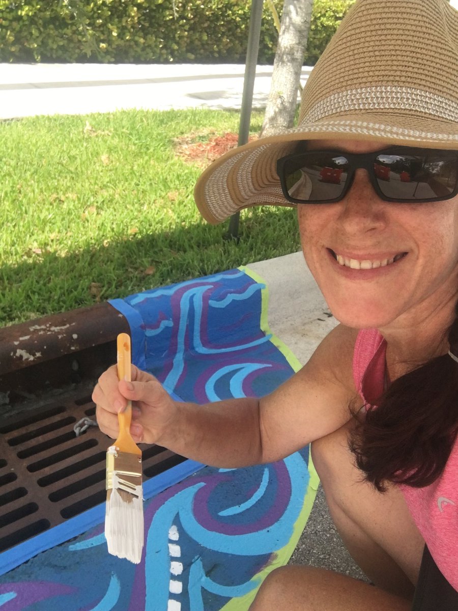 PineCrestArts's tweet image. #PCVisualArts instructor Patricia Knight and Liam Riesz #PC2023 were a few of the volunteers in Pompano Beach helping to bring a public arts project to life! Liam is one of five #PCUpperSchool artists who had work selected for the project. #PCNurturing