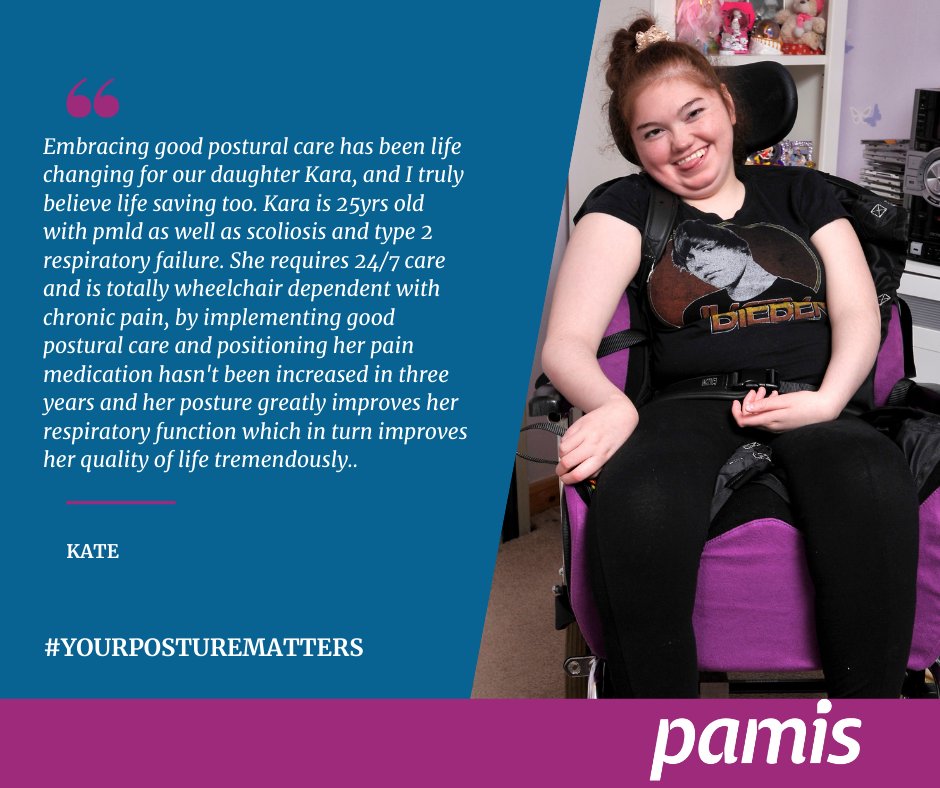 Postural care has been life changing and life sustaining for Kara. Here’s her mum Kate telling us about it #YourPostureMatters <a href="/PAMIS_Scotland/">PAMIS</a>