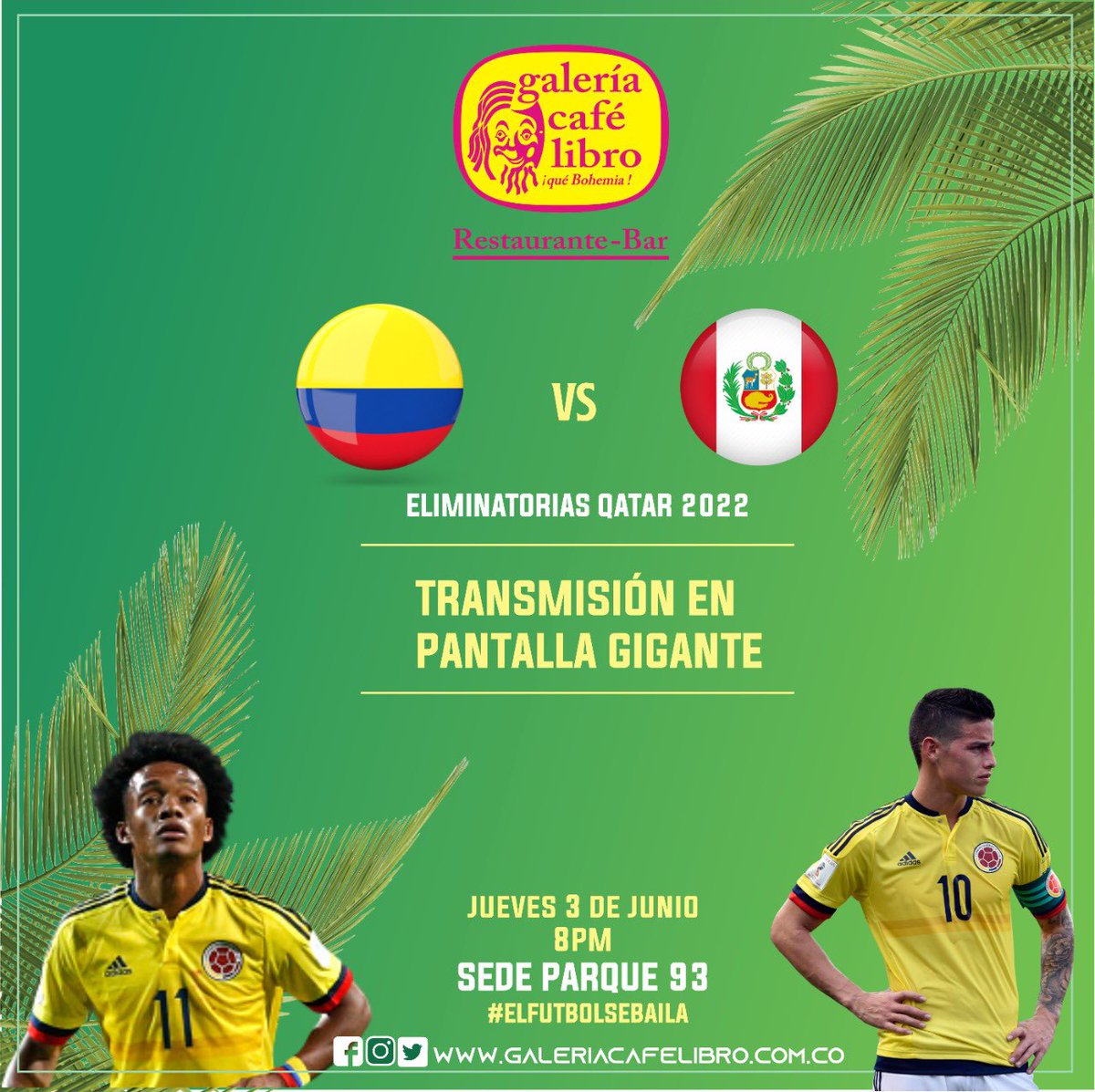 ¡Hoy hay fútbol y salsa! ⚽️🎉 Nos vemos en sede Parque 93