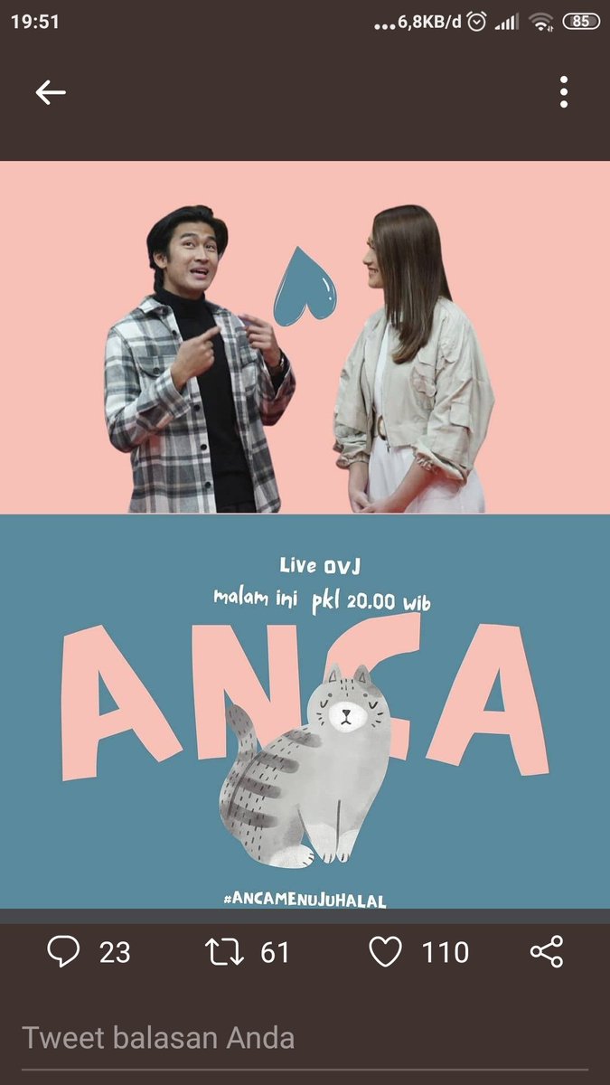 Muhamma32591061's tweet photo. #ANCAJANGANLEPAS
yuk bisa yuk https://t.co/OHdn7bSb4L