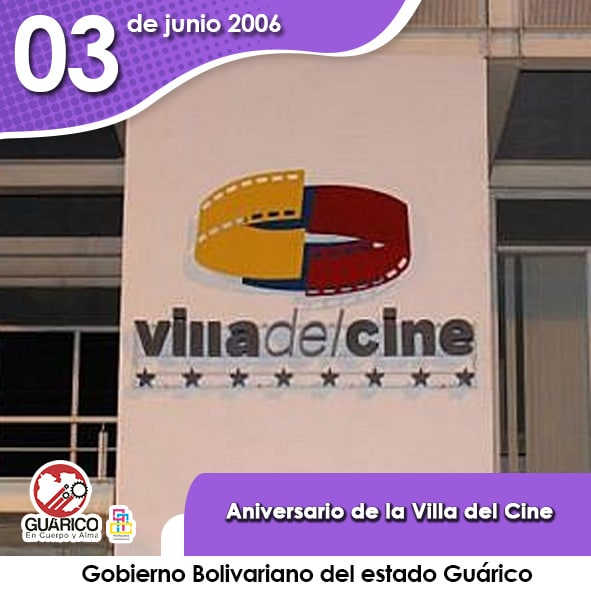 #Efemérides🗓 Hace 15 años se creó la Villa del Cine, primera plataforma pública cinematográfica del país, proyecto cultural que busca impulsar valores a través de sus proyectos. 

#InvenciblesHoy
#EnCuerpoYAlmaPorGuárico