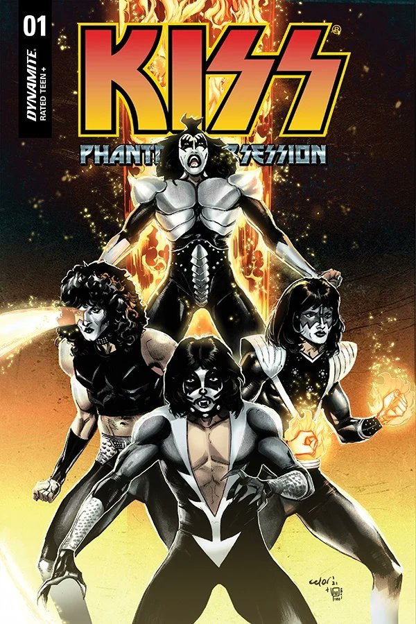 kiss's tweet photo. #KISS Comics are back!  @DynamiteComics presents KISS in "Phantom Obsession" August 2021! https://t.co/FiYP5wcFDz