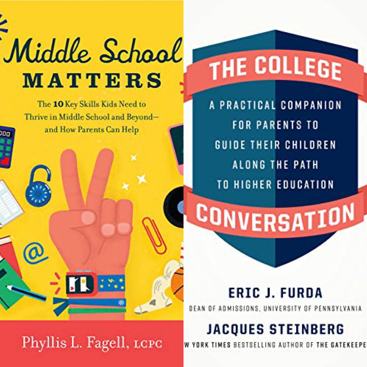 And featured books for #parents from @Pfagell  & college admission experts @DeanFurda  & @JacquesCollege