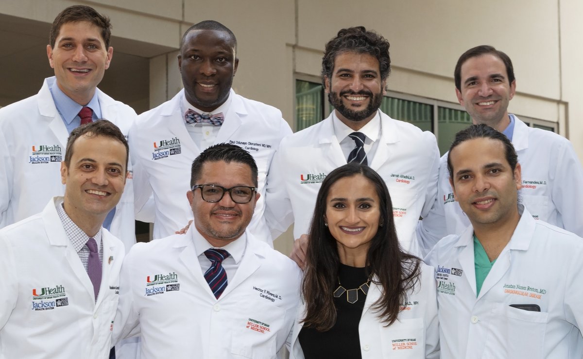 Congrats again to our 2021 graduating class of cardiology fellows at @UMiamiHealth / @JacksonHealth @RivnerHarold @NitikaDabasMD @GCFernandesMD @OdunayoOlorunMD @Dr_Jalfadhli @vkarantalis @JD_NunezMD and Hector Rivera...You make us all proud!!