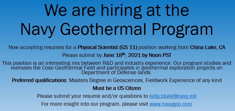 KRuth28's tweet photo. #wingjobs #geothermaljobs #energytwitter #energyjobs #geologyjobs #stemjobs #renewableenergy #renewables #geothermal #jobsinstem https://t.co/F5ZmZqVp9i