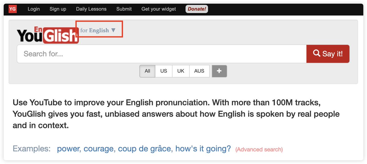 O Xrhsths 瞎玩菌sto Twitter 分享一个学习英语发音的网站youglish T Co 5zarhdfwlv 特点 使用youtube 视频来改善你的英语发音 了解母语人士是如何讲英语的 O Xrhsths 瞎玩菌sto Twitter 分享一个学习英语发音的网站youglish T Co 5zarhdfwlv 特点 使用youtube 视频来改善你的英语发音 了解母语人士是如何讲英语的