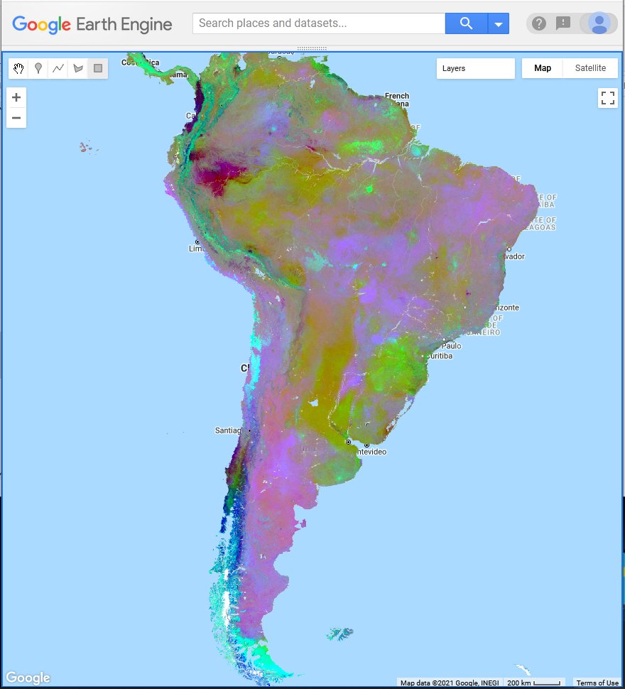 sPlot - iDiv (@splot_idiv) on Twitter photo #Soils of the World
A 250m resolution Principal Component Analysis of <a href="/ISRICorg/">ISRIC - World Soil Information</a> layers (5-15 cm depth)
PC1-3 mapped to RGB. Still to figure out what it means, but stunningly beautiful
...in 30 seconds😮
Thanks #GoogleEarthEngine <a href="/EarthEngineBot/">#EarthEngine Bot</a> and <a href="/teresa_demarzo/">Teresa De Marzo</a> for teaching #Soils of the World
A 250m resolution Principal Component Analysis of <a href="/ISRICorg/">ISRIC - World Soil Information</a> layers (5-15 cm depth)
PC1-3 mapped to RGB. Still to figure out what it means, but stunningly beautiful
...in 30 seconds😮
Thanks #GoogleEarthEngine <a href="/EarthEngineBot/">#EarthEngine Bot</a> and <a href="/teresa_demarzo/">Teresa De Marzo</a> for teaching